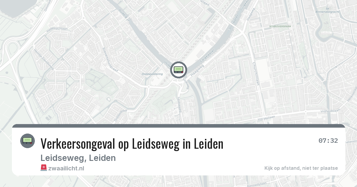 Verkeersongeval op Leidseweg in Leiden — 12 feb 2026