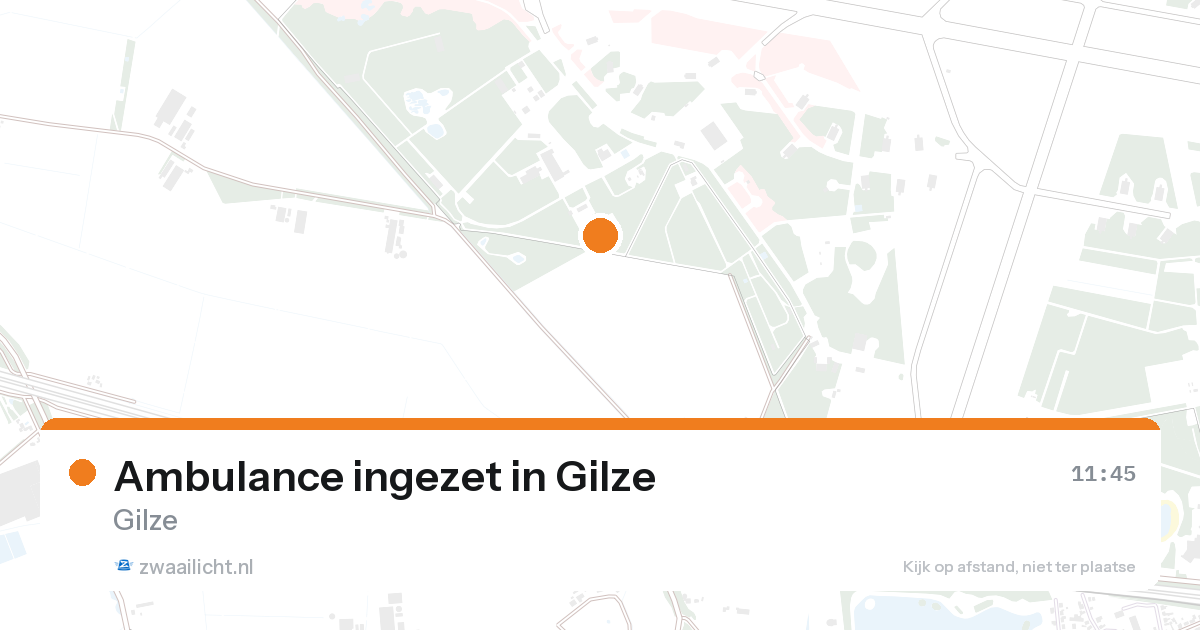 Ambulance ingezet in Gilze — 26 aug 2026