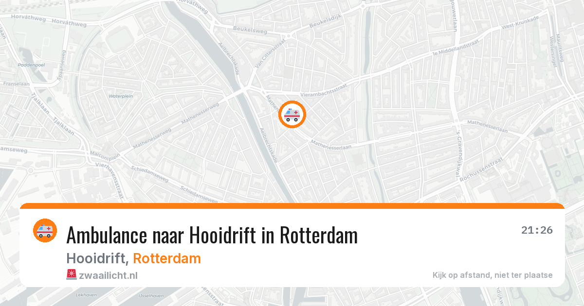 Ambulance naar Hooidrift in Rotterdam — 3 mei 2026
