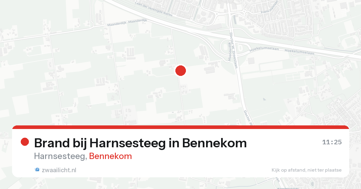 Brand bij Harnsesteeg in Bennekom — 17 aug 2026