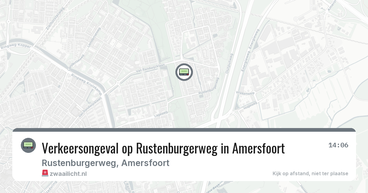 Verkeersongeval op Rustenburgerweg in Amersfoort — 6 mrt 2026