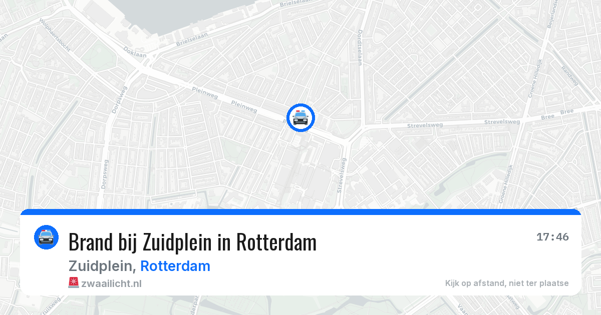 Brand bij Zuidplein in Rotterdam — 10 mrt 2026