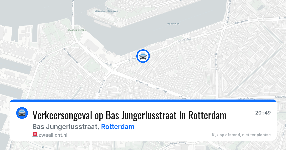 Verkeersongeval op Bas Jungeriusstraat in Rotterdam — 13 jul 2026
