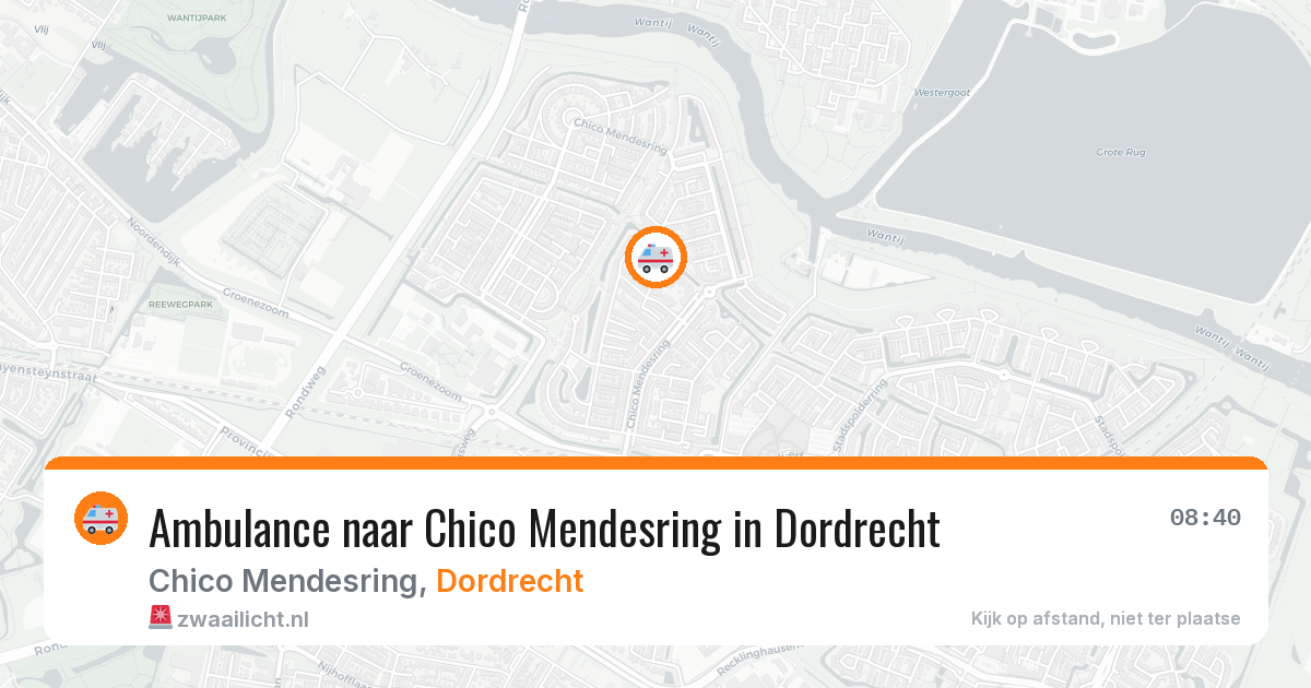 Ambulance naar Chico Mendesring in Dordrecht — 19 mei 2026