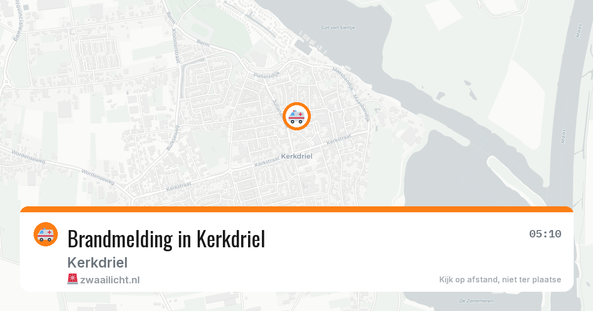 Brandmelding in Kerkdriel — 29 mrt 2026