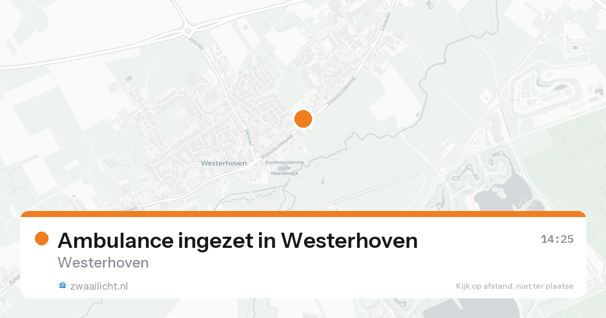 Ambulance ingezet in Westerhoven — 16 aug 2026
