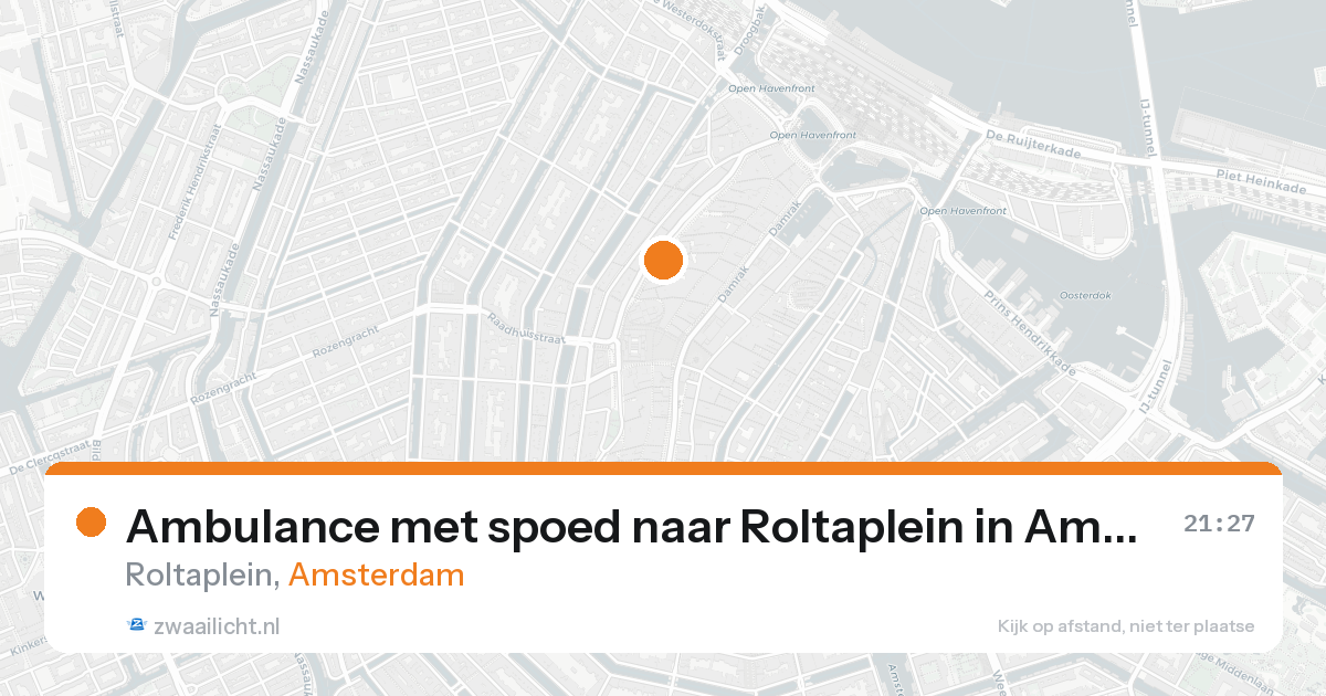 Ambulance met spoed naar Roltaplein in Amsterdam — 31 jan 2026