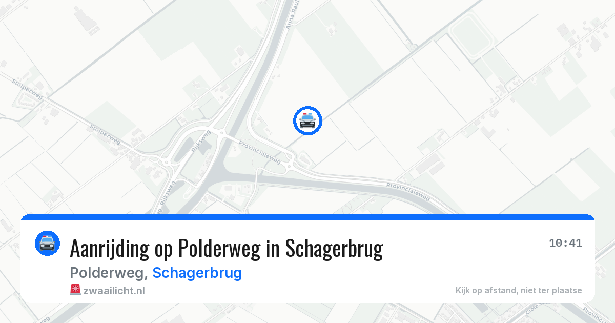 Aanrijding op Polderweg in Schagerbrug — 10 jul 2026