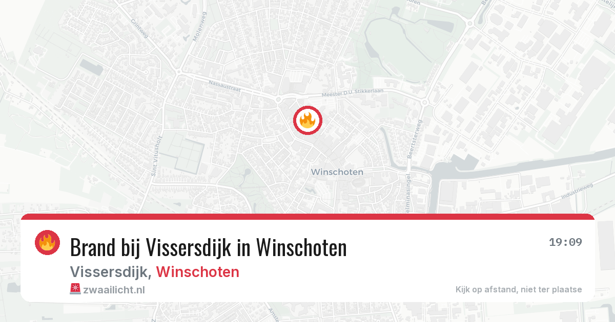 Brand bij Vissersdijk in Winschoten — 26 mei 2026