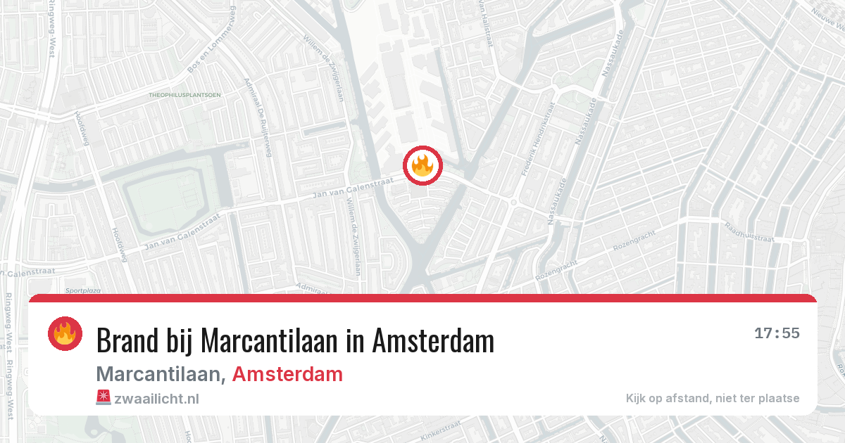 Brand bij Marcantilaan in Amsterdam — 24 jun 2026