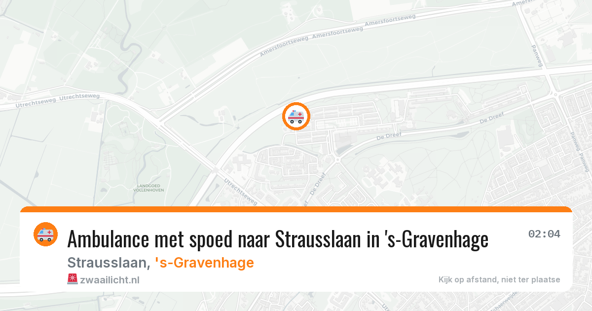 Ambulance met spoed naar Strausslaan in 's-Gravenhage — 30 mrt 2026