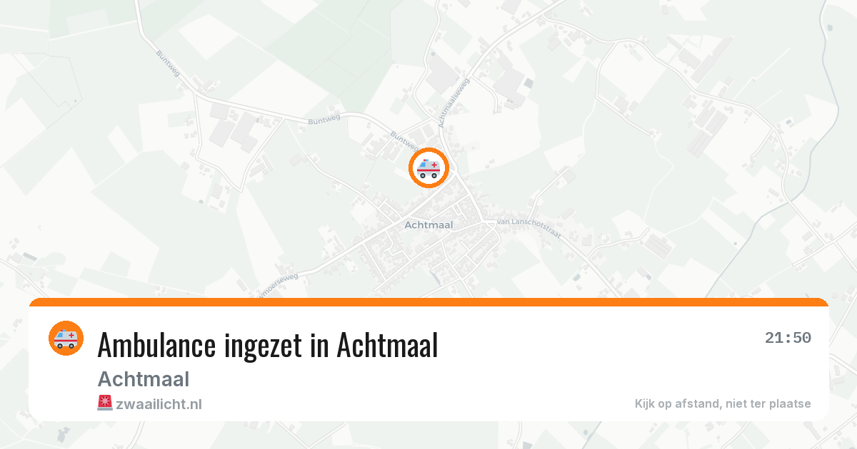 Ambulance ingezet in Achtmaal — 6 jun 2026
