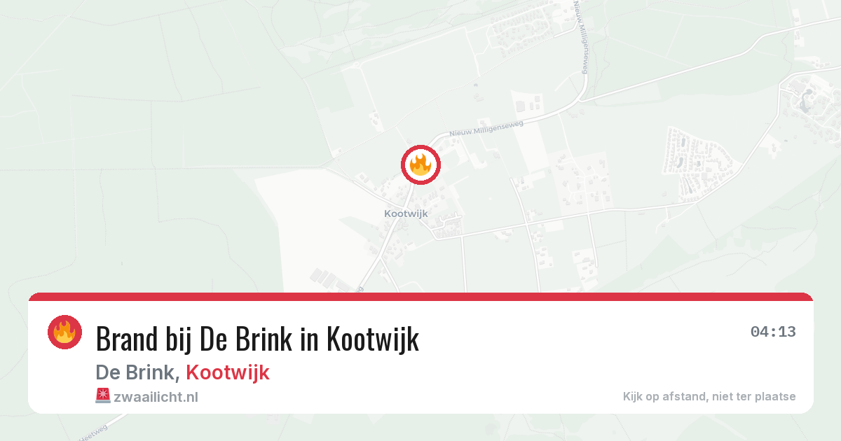 Brand bij De Brink in Kootwijk — 23 jun 2026