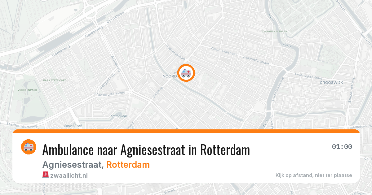 Ambulance naar Agniesestraat in Rotterdam — 11 jul 2026