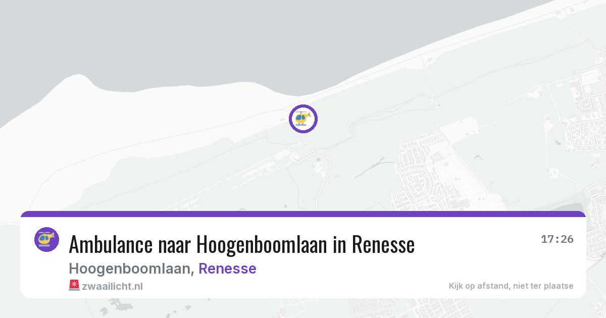 Ambulance naar Hoogenboomlaan in Renesse — 27 jun 2026