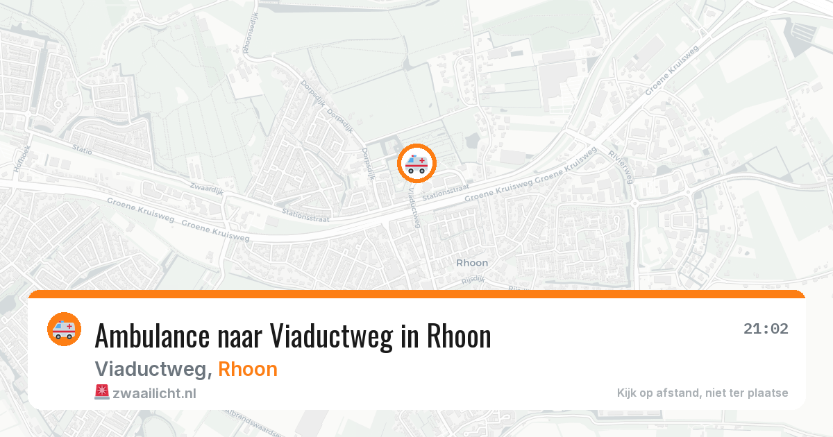 Ambulance naar Viaductweg in Rhoon — 19 mei 2026