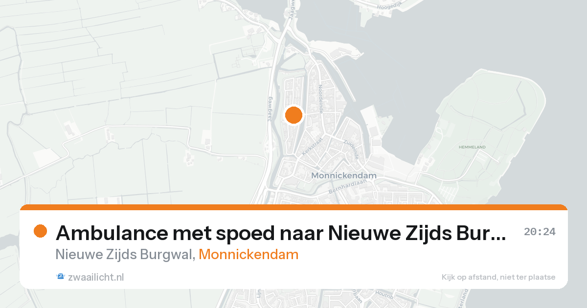 Ambulance met spoed naar Nieuwe Zijds Burgwal in Monnickendam — 31 jan 2026