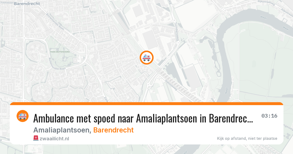 Ambulance met spoed naar Amaliaplantsoen in Barendrecht — 11 apr 2026