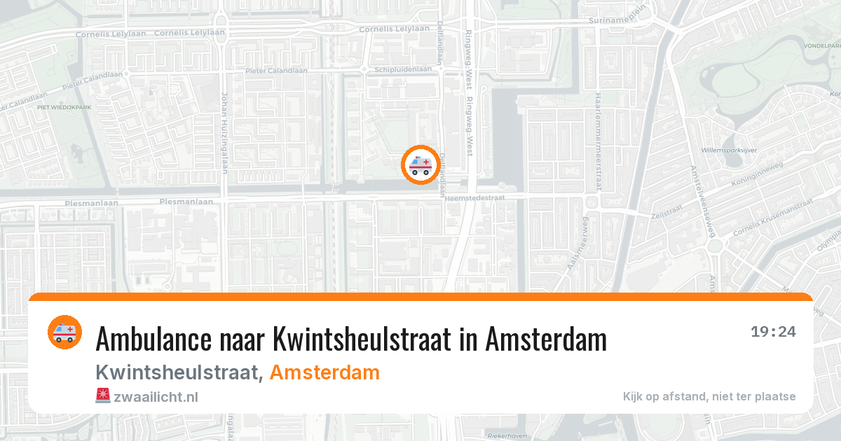 Ambulance naar Kwintsheulstraat in Amsterdam — 17 mrt 2026