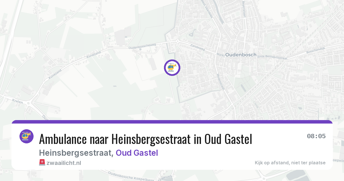 Ambulance naar Heinsbergsestraat in Oud Gastel — 5 jul 2026