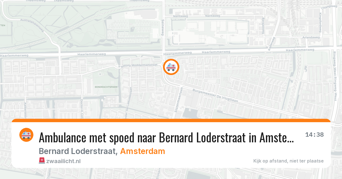 Ambulance met spoed naar Bernard Loderstraat in Amsterdam — 29 jan 2026