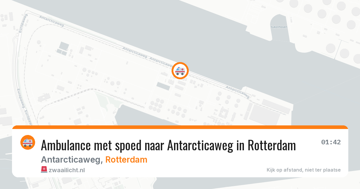 Ambulance met spoed naar Antarcticaweg in Rotterdam — 17 jun 2026