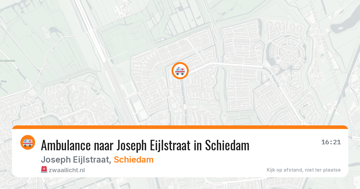 Ambulance naar Joseph Eijlstraat in Schiedam — 4 aug 2026