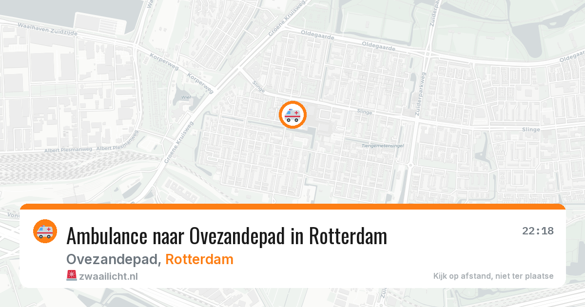 Ambulance naar Ovezandepad in Rotterdam — 12 feb 2026