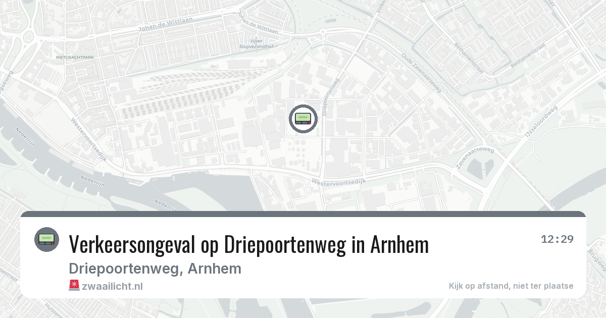 Verkeersongeval op Driepoortenweg in Arnhem — 30 jan 2026