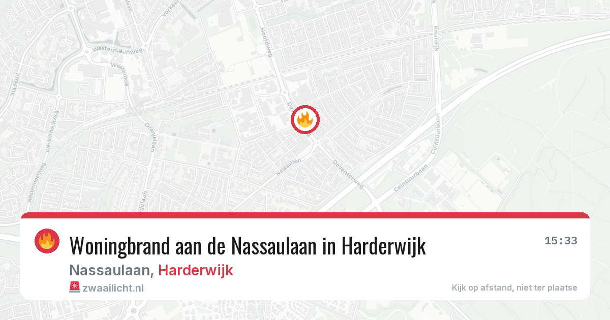 Woningbrand aan de Nassaulaan in Harderwijk — 8 feb 2026