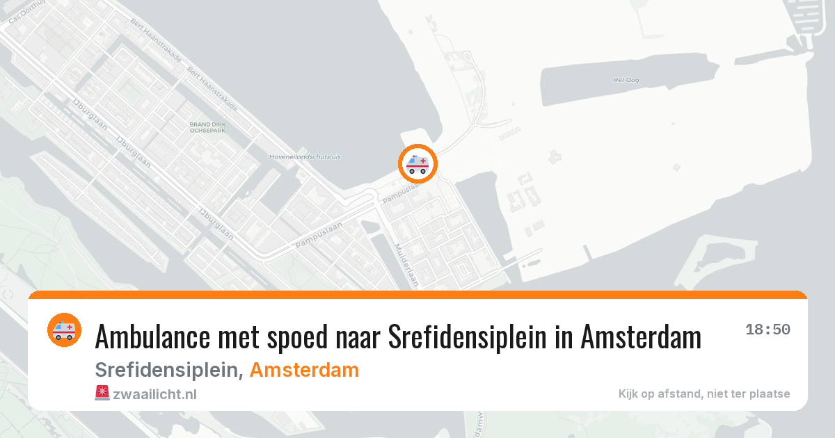 Ambulance met spoed naar Srefidensiplein in Amsterdam — 6 jul 2026
