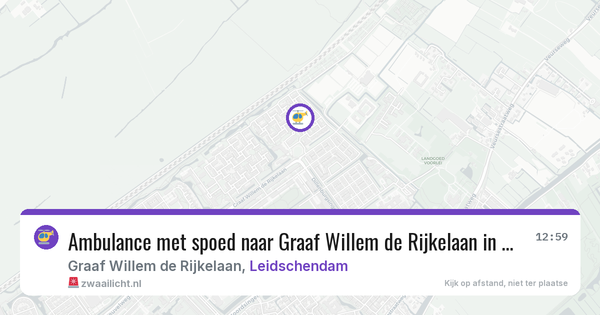 Ambulance met spoed naar Graaf Willem de Rijkelaan in Leidschendam — 22 jun 2026