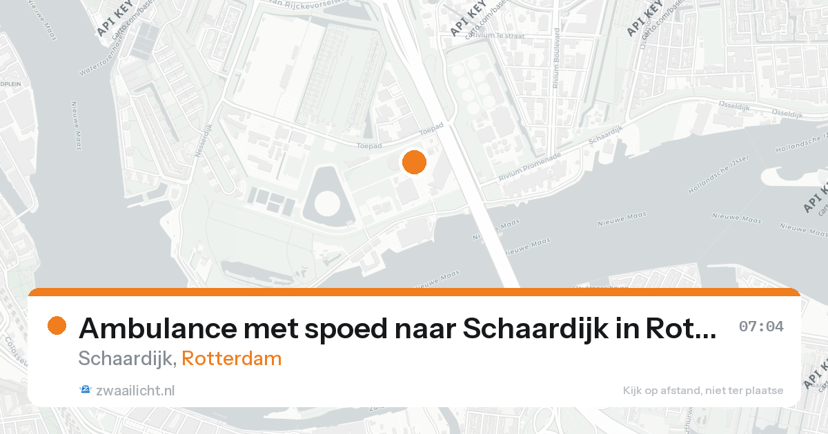 Ambulance met spoed naar Schaardijk in Rotterdam — 16 jul 2026