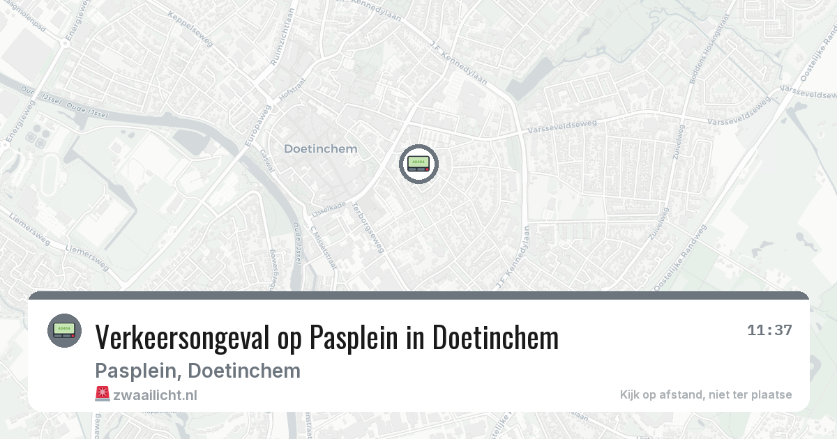 Verkeersongeval op Pasplein in Doetinchem — 3 jun 2026