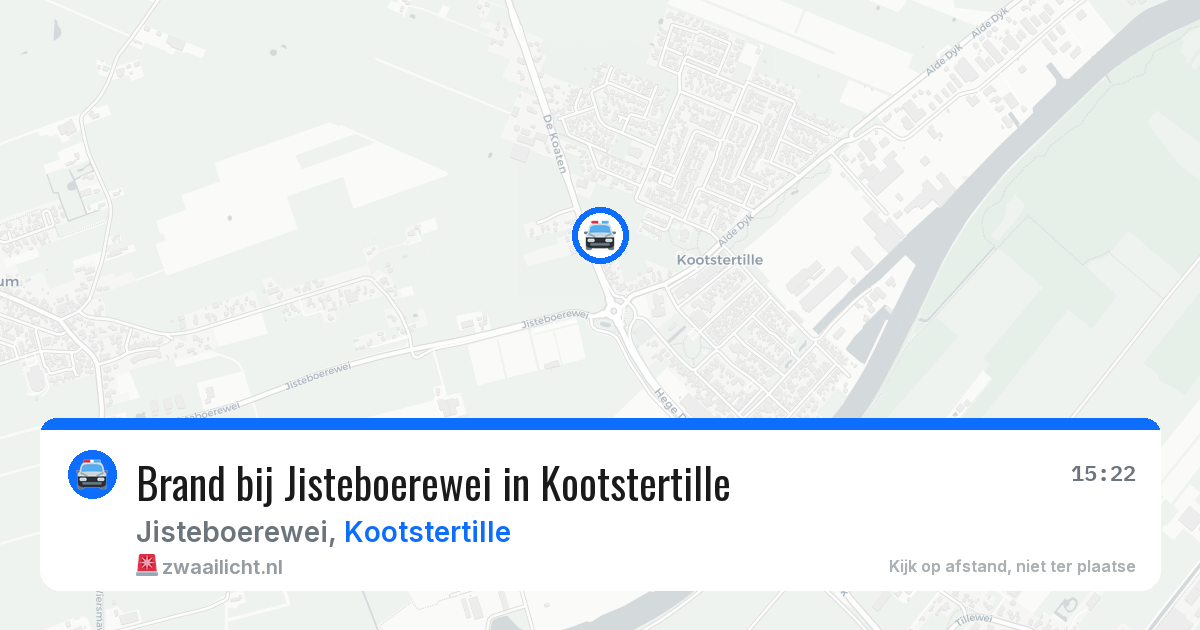 Brand bij Jisteboerewei in Kootstertille — 27 jun 2026