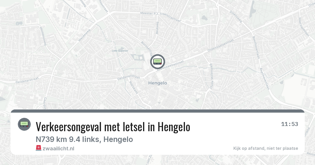 Verkeersongeval met letsel in Hengelo — 7 jun 2026