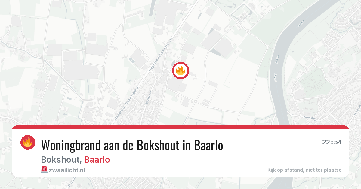 Woningbrand aan de Bokshout in Baarlo — 13 jun 2026