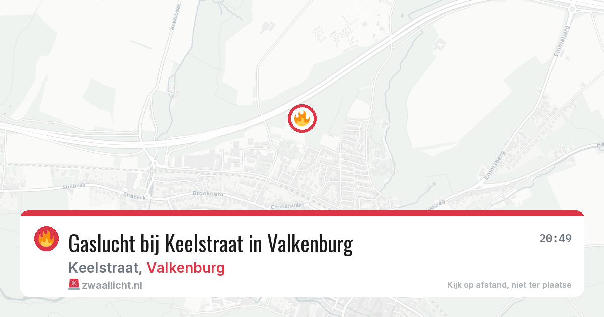 Gaslucht bij Keelstraat in Valkenburg — 4 apr 2026