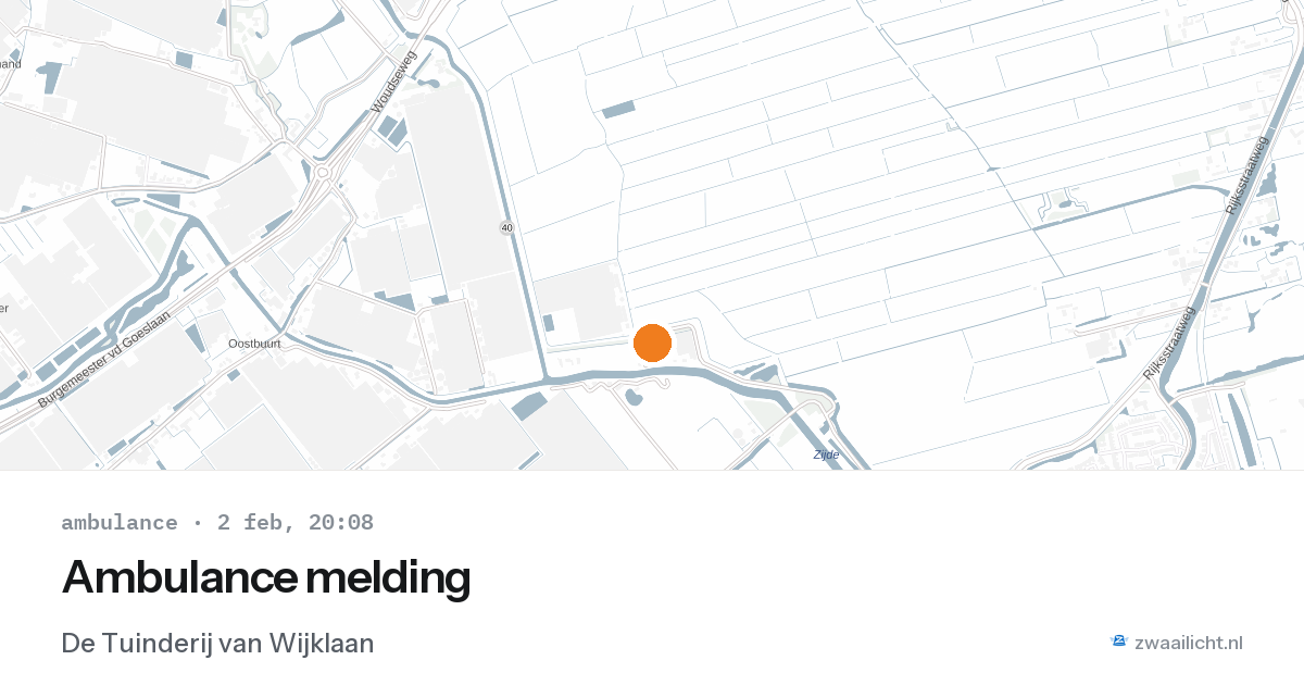 Ambulance melding — 2 feb 2026
