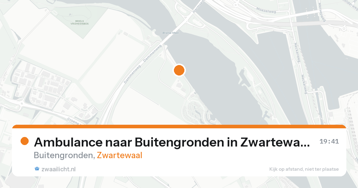 Ambulance naar Buitengronden in Zwartewaal — 22 aug 2026