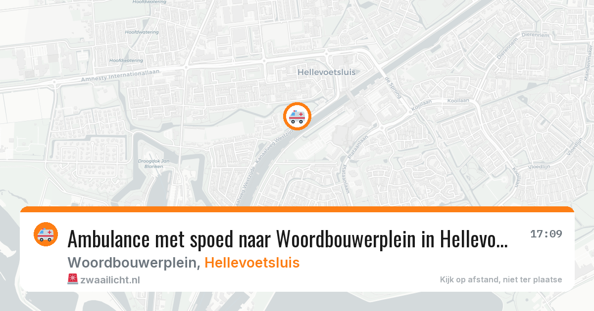 Ambulance met spoed naar Woordbouwerplein in Hellevoetsluis — 30 mrt 2026