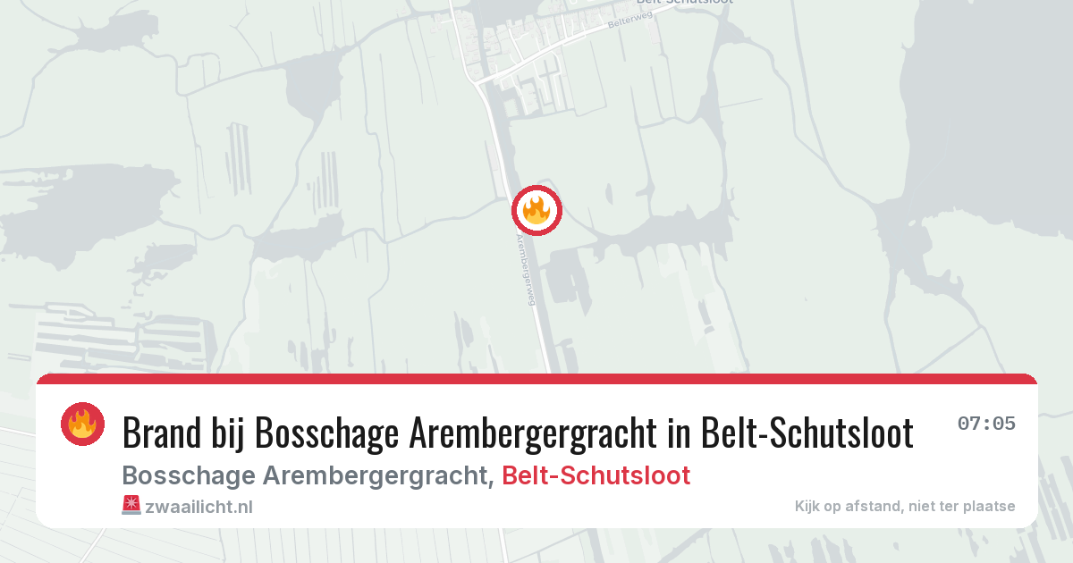 Brand bij Bosschage Arembergergracht in Belt-Schutsloot — 3 mrt 2026