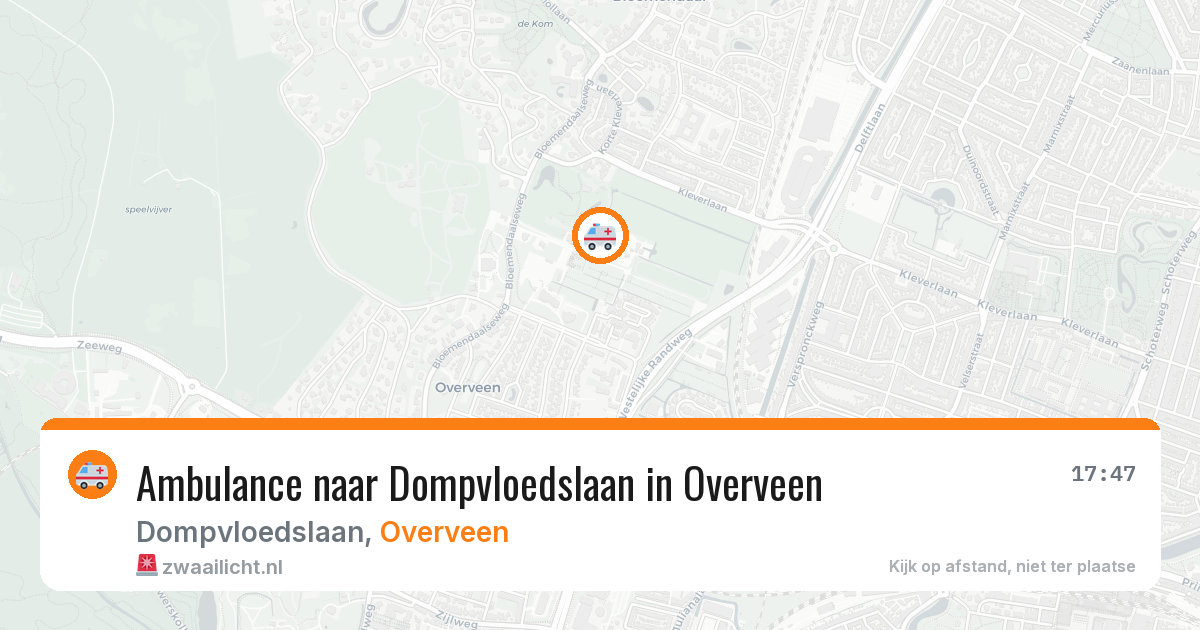 Ambulance naar Dompvloedslaan in Overveen — 8 feb 2026