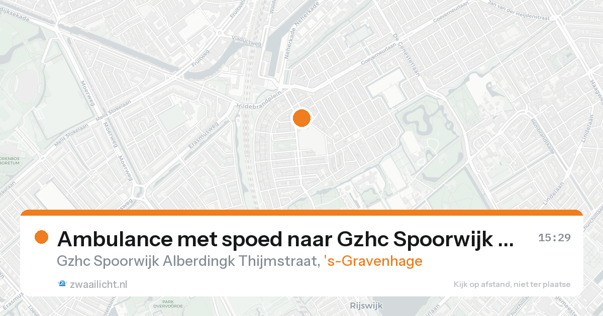 Ambulance met spoed naar Gzhc Spoorwijk Alberdingk Thijmstraat in 's-Gravenhage — 30 jan 2026