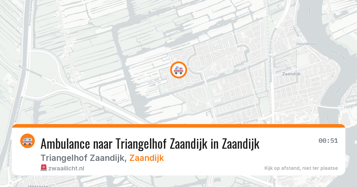 Ambulance naar Triangelhof Zaandijk in Zaandijk — 28 jan 2026