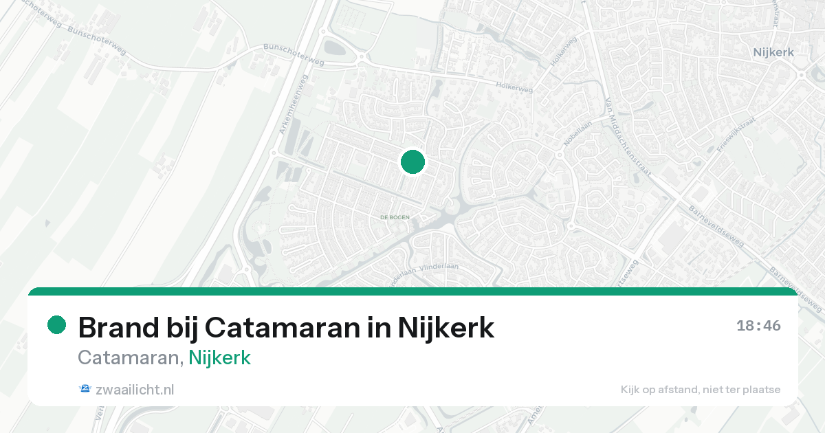 Brand bij Catamaran in Nijkerk — 15 aug 2026