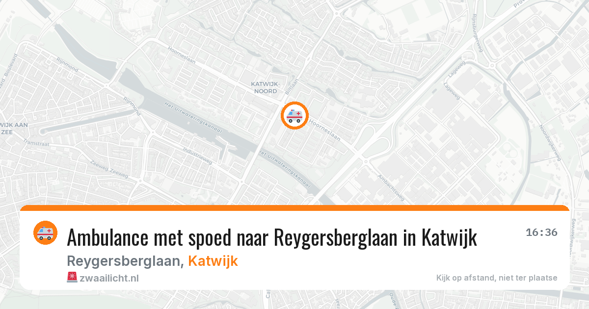 Ambulance met spoed naar Reygersberglaan in Katwijk — 23 jan 2026