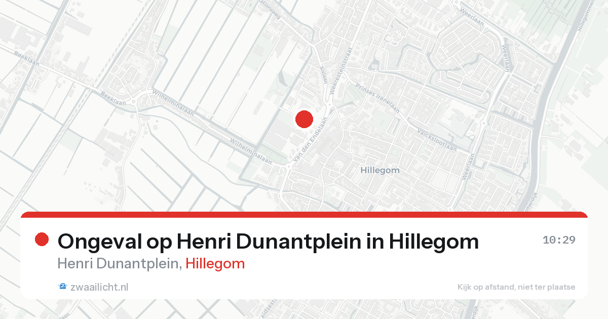 Ongeval op Henri Dunantplein in Hillegom — 8 feb 2026