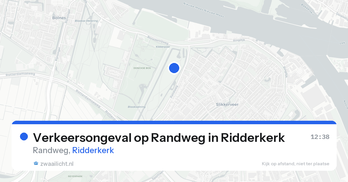 Verkeersongeval op Randweg in Ridderkerk — 24 apr 2026