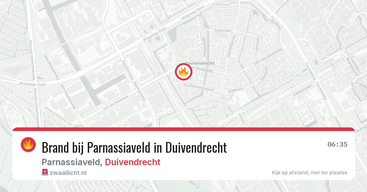 Brand bij Parnassiaveld in Duivendrecht — 29 jun 2026
